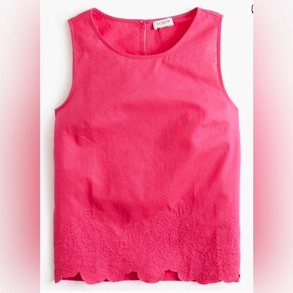 NWT JCrew Factory Embroidered-trim shell - Picture 4 of 8